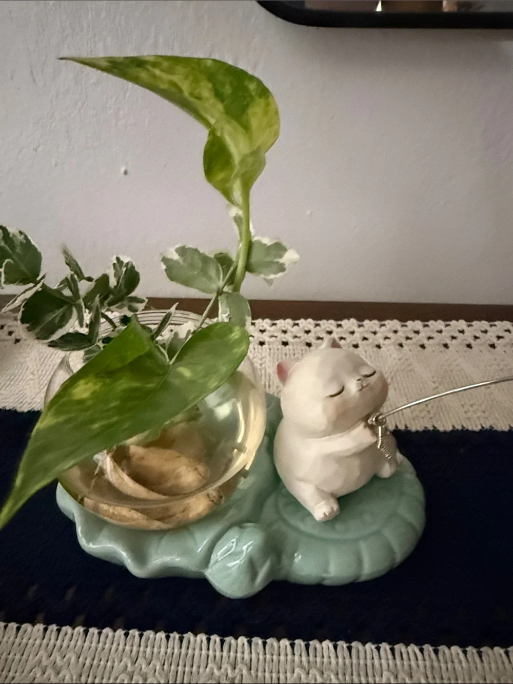 Ceramic Cat Planter